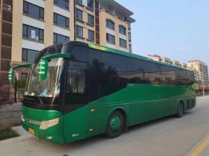 China Long Distance Buses 55 Seats Luxury Coach Green Color 2017 Year Manual Transmission Second Hand Yutong Bus ZK6127 factory