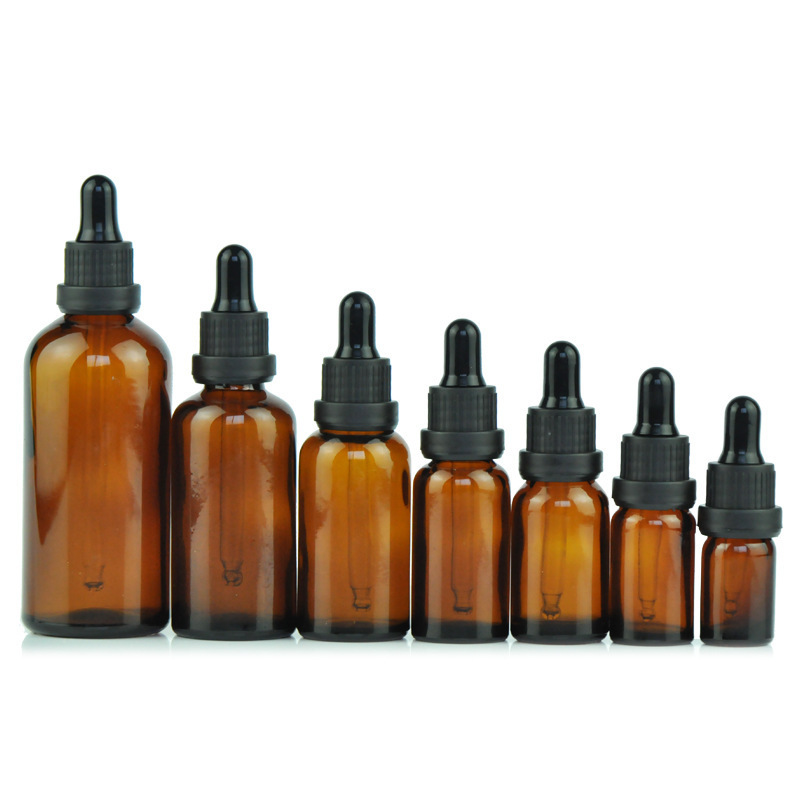 Private Label Oil Bottles 5ml 10ml 15ml 30ml 50ml 100ml Frosted Glass Dropper Bottle with Glass Pipette OEM/ODM Acceptable