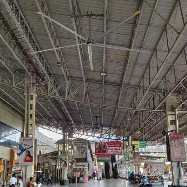 5.0m 16FT Electric AC Powered HVLS Industrial Ceiling Fan Ventilator with PMSM