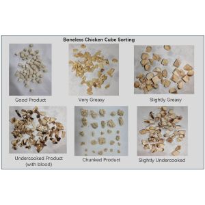 Boneless Chicken Cube Sorting Machine with Advanced Imaging