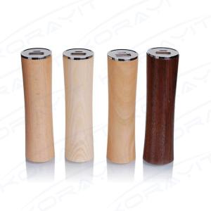 China Cylinder Waistline Wooden Portable Power Bank 2600mAh, External Battery Pack Gifts factory