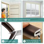 High Elongation Wearable Door Window Sealing Strips PU Foam Self Adhesive