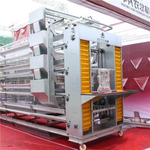 China 4 Tier Layer Chicken Cage 128 Bird Poultry Battery Cages Antirust factory