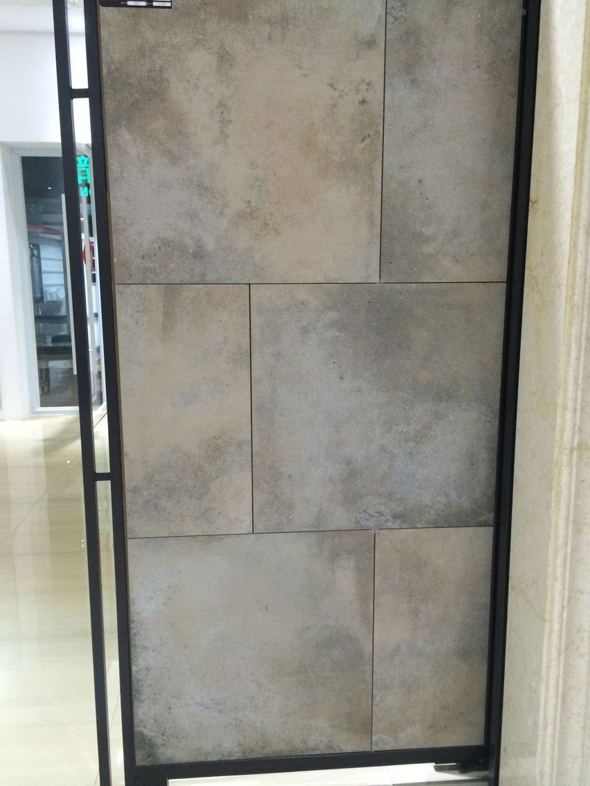 Indoor Cement Look Porcelain Tile 60x60 Cm Importers Yellow Accidental Colouring