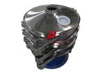 Small Volume Large Capacity Rotary Vibrating Screen For Activated Carbon