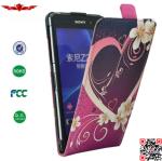 Hot Selling 100% Qualify PU Flip Leather Cover Cases For Sony Xperia Z2