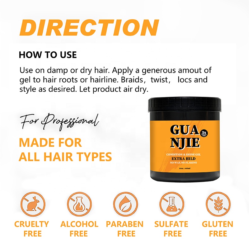 Unisex Conditioning Hair Wax Gel for Extreme Hold and All Natural Hair Alcohol Free