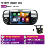 Android 12 Car Radio Multimedia Player Wireless Carplay For FIAT 500 2007-2015