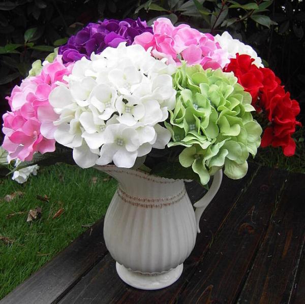 UVG Factory Price Silk Flower Wedding Bouquet Wholesale Artificial Hydrangea