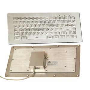 85 Keys Ruggedized Keyboard , Industrial Computer Metal Kiosk Keyboard