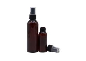 China Mist Cosmetic Spray Bottle 60ml Plastic Black Packaging Bottle 20mm Neck factory