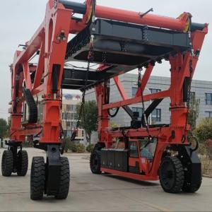 China 80Ton Mobile Gantry Crane Truck Diesel Power Battery Power Straddle Carrier Manufacturer factory