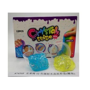 Stress Relief Transparent Crystal Slime Mud Stretchy Soft Phthalate Free