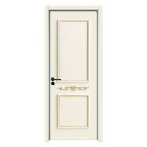 China Eco-Friendly Painting WPC Door With Biodegradable Polymers And Wood Powder factory