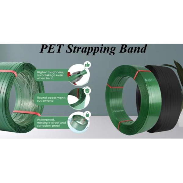 Wholesale Packaging Materials Green PET Strapping PET Plastic Steel Strapping Heavy Duty Product Strapping