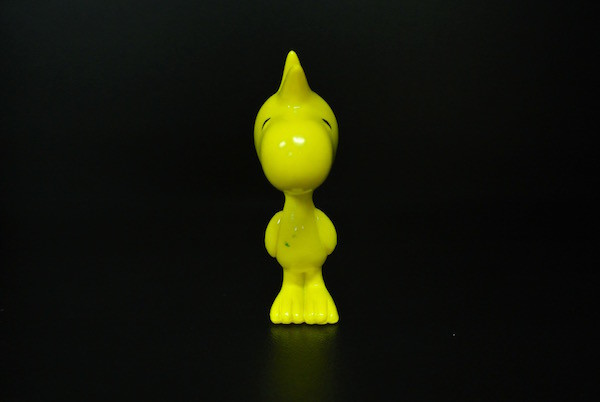 Cute Yellow Bird Toy Story Figures , Snoopy Figurines Collection Woodstock With A Tail
