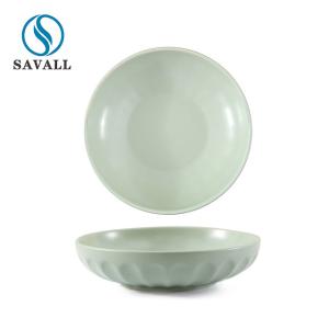China Diameter 22cm Round Morandi Porcelain Salad Plates factory