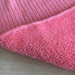 Pink double side 100%polyester absorbing water towels in Kitchen made in China