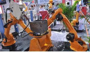 China High-Strength Small Industrial Robot For Welding , 6.4” Color Led Display factory