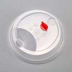 Clear Pp Hot Plastic Cup Lid 90mm Heat Tolerance Good Strength Portable