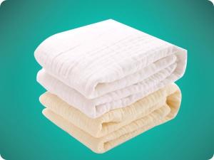 China Square Shape Baby Care Cotton Products Baby Bath Towel 6 layers gauze factory