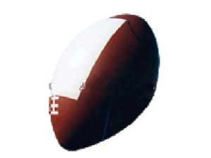 China The brown rugby inflatable helium balloon for decoration factory