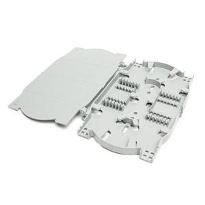 China FTTH ABS Plastic KEXINT Fiber Splice Cassette , 12 24 Core Fiber Optic Splice Tray factory