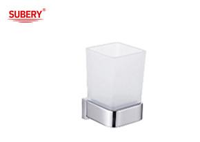 Brass sing tumbler holder glass bathroom high quality chrome color OEM nobel