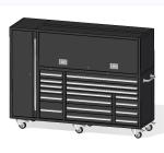 Stainless Steel Handles 84inch 20 Drawer Tool Cabinet for Heavy Duty Storage