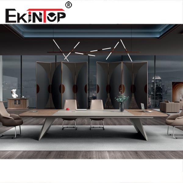 Multifunction Modern Meeting Desk , Executive Meeting Table Wood Melamine