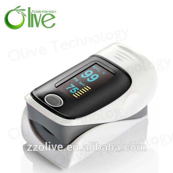 Big OLED screen several colors fingertip pulse oximeter