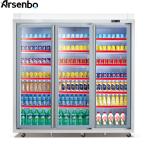 2700L 50HZ Commercial Beverage Refrigerator Silver Color For Drinks