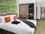 Putrajaya modern hotel fashion furniture bedroom sets used HPL laminate bed with