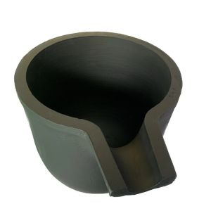 Heat Resistant Gold Melting Crucible Graphite Cylindrical Shape High Durability