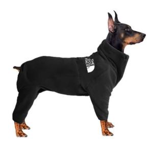 China Zoopollo The Dog Face Fleece Warm Dog Coats With Legs Black Red factory