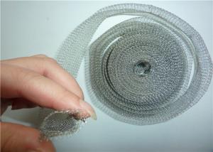 China Tin Coated Knitted Wire Mesh 40mm 30m/roll Vapour Liquid Filtering For Shielding factory