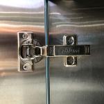 Customized Modern White Metal Kitchen Cabinets Stainless Steel With Sink