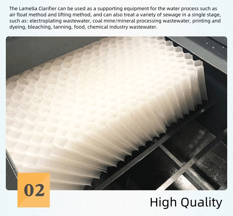 10000 Kg Wastewater Treatment Sewage Treatment Equipment Coagulant Flocculation Settling Tank Lamella Clarifier Sedimentation Tank 100L/Hour