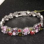 Gorgeous Cubic Zirconia Bracelet for Women Gold Plated Tennis Bracelet