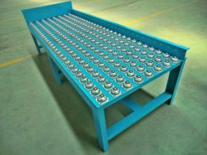 China Transportation Gravity Roller Conveyor , Standard Gray / Zinc Pallet Roller Conveyor factory