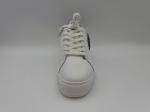 Soft Cow Womens Leather Hiking Shoes , Classic White Shoes With Decorative Stone