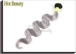 Grey 26 Inch 5A Virgin Brazilian Hair Body Wave Human Hair For Braiding
