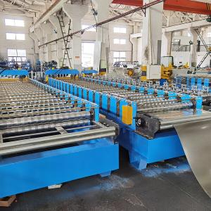 China 3phase Double Layer Roof Sheet Roll Forming Machine 5000kg factory