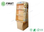 Colorful Printing Recyclable POS Paper Cardboard Floor Display Stand For