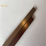 Antique Bronze / Brass Stainless Steel U Trim Decorative Wall Corner