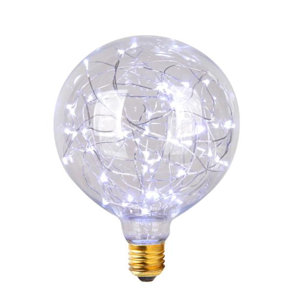 China White Color  Snowy  G125 Led Filament Bulb 1.5w Decorative Filament Light Bulbs factory