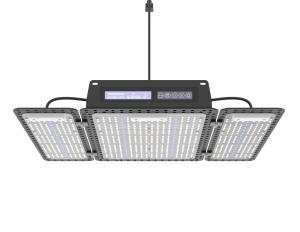 China 320W Quantum Board Foldable LED Grow Light Panel Spectrum Control for Medical Plants Greenhouse Growing 0-10V Dimming factory