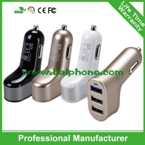 China 5V 5.1A 3 port USB Car Charger ,3usb car charger,3usb travel charger for iphone 6 for ipad factory