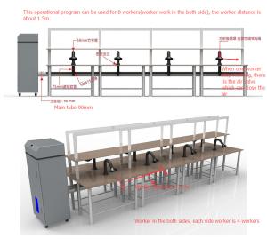 China Laser Fume Extraction System Industrial Laser Cutting Filter / Fumes Extractor factory