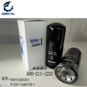 China Excavator PC400-6 S6D125 Hydrualic Oil Filter 600-211-1231 factory